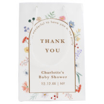 Vår Boho Arch Wildblomme Blommigt Baby Shower