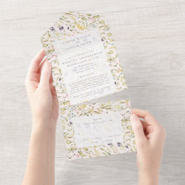 Vår Boho Wildblomma Pampas Bröllop