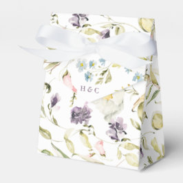 Vår Boho Wildblomma Pampas Bröllop Presentaskar