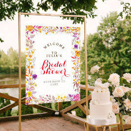 Vår Boho WildblommFoliage Möhippa Poster