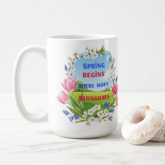 Vår börjar där Hope Blommars inspiration börjar Kaffemugg