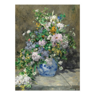 Vår Bouquet av Pierre-Auguste Renoir Fototryck