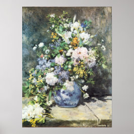 Vår Bouquet av Pierre Renoir, Vintage Flowers Poster