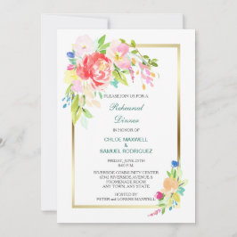 Vår Bouquet-inbjudan till sommarmiddag i Bröllop Inbjudningar