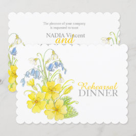 Vår bouquet rehearsal middag inbjudan
