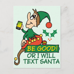 Var Bra Says jul Elf Helg Vykort