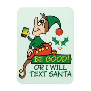 Var Bra Says jul Elf Magnet