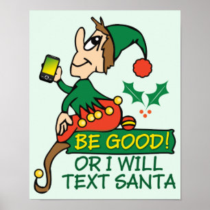 Var Bra Says jul Elf Poster