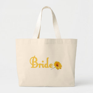 Vår Bride Tote Bag Gult Flower Jumbo Tygkasse