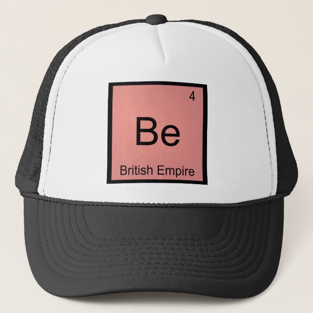 Var - Brittiska Imperiet Roligt Kemiskt Element Sy Keps (Framsida)