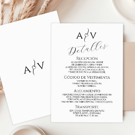 Vår Bröllop Äktenskapet Detaljer Elegant Tilläggskort