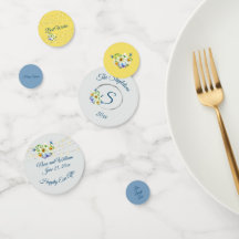 Vår bröllop Blue och Gult