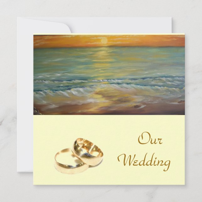 vår bröllop - bröllopsinbjudan inbjudningar (Framsida)