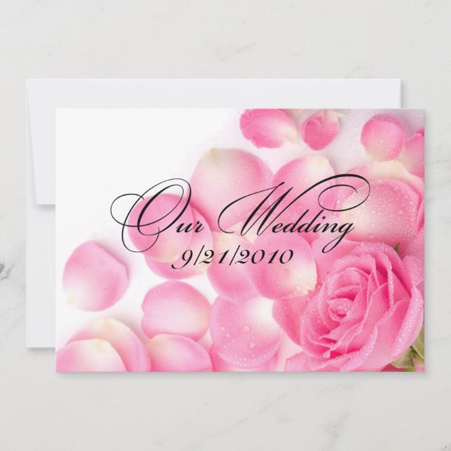 Vår Bröllop Inbjudningar (Framsida)