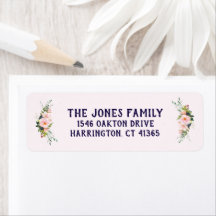 Vår bröllop Returetiketter Rosa