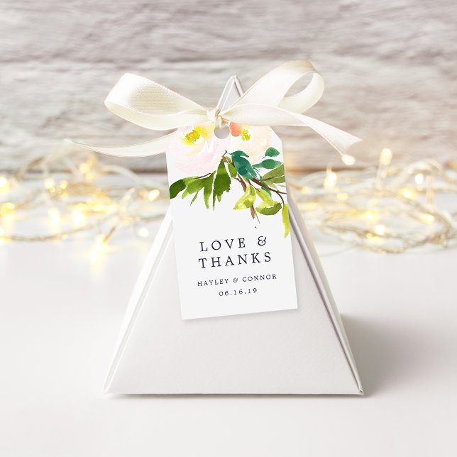 Vår  Bröllop Tack Presentetikett (Skapare uppladdad)
