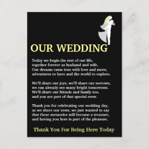 Vår Bröllop Vykort