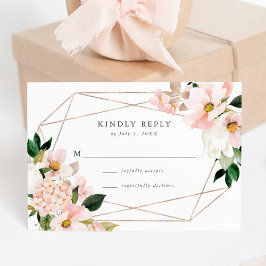 Vår Bröllops-RSVP-Kort med Blommotiv OSA Kort