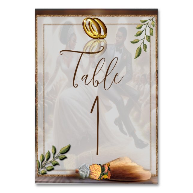 Vår Bröllopsdag Bliss Bordsnummer (Framsidan)