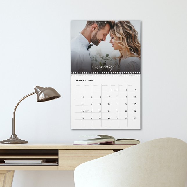 Vår bröllopsfoto 12 månaders skriptkalender kalender (Skapare uppladdad)