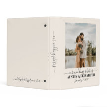 Vår bröllopsfotoalbum minnessaker monogram 3 ringa