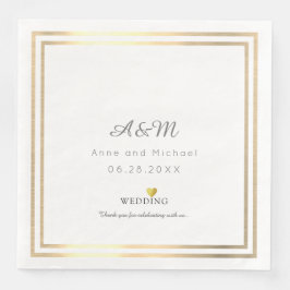 vår bröllopsmottagning pappersservett