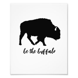 Var Buffalo Silhouette Fototryck