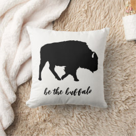 Var Buffalo Silhouette Kudde