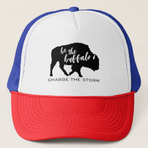 Var Buffalo Silhouette-laddningen av stormen Keps
