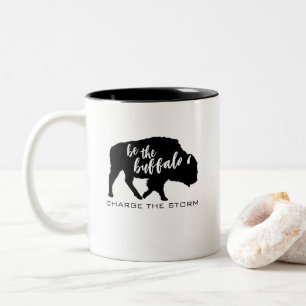 Var Buffalo Silhouette Två-Tonad Mugg