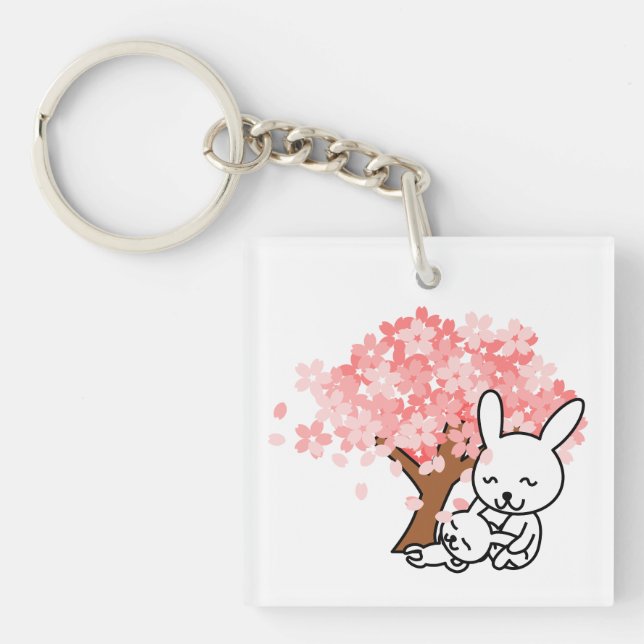 Vår Bunnies Acrylic Keychain (Framsidan)