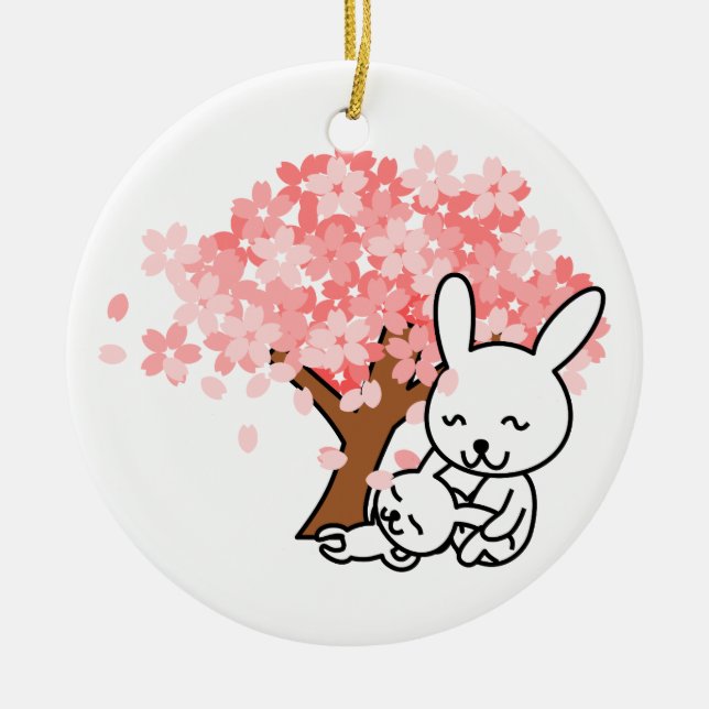 Vår Bunnies Ornament Round (Framsidan)