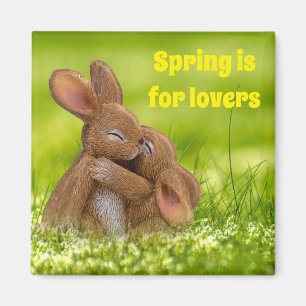 Vår Bunny Älskare Magnet
