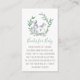 Vår Bunny Bok för inbjudningskabinett för Baby Tilläggskort