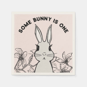 Vår Bunny Första födelsedag Pappersservett