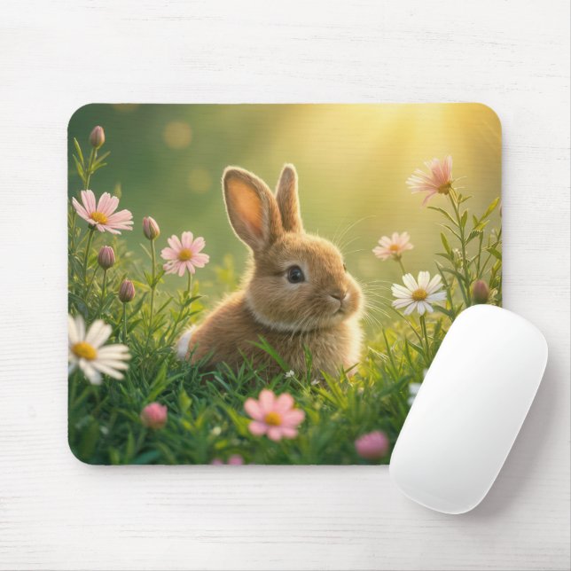Vår Bunny i Wildblomskugga Musmatta (Med mus)