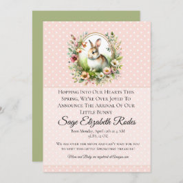 Vår Bunny Inbjudningar