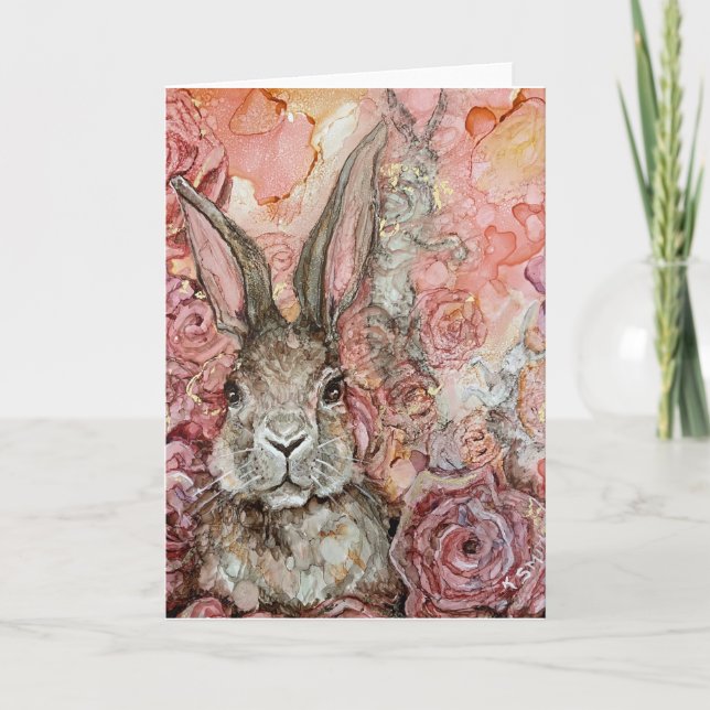 "Vår Bunny"-kort Tack Kort (Framsida)
