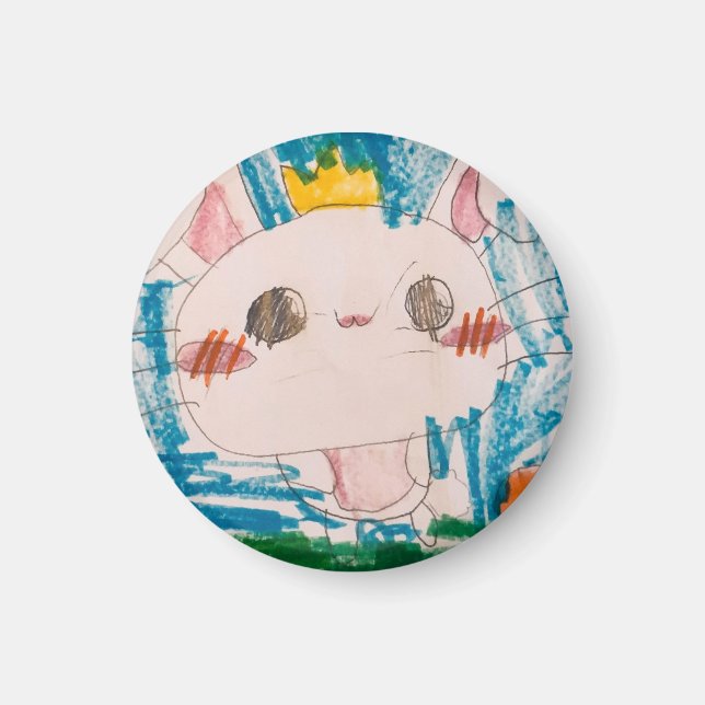 Vår Bunny Magnet - White (Framsidan)