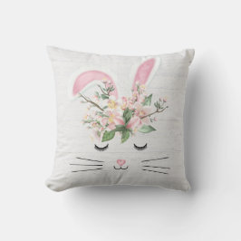 Vår Bunny med Rosa Öron Kudde