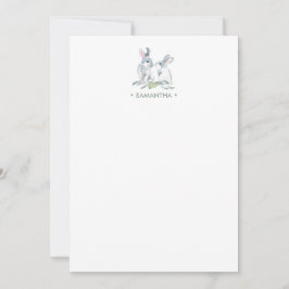 Vår Bunny Personlig Stationery Anteckningskort