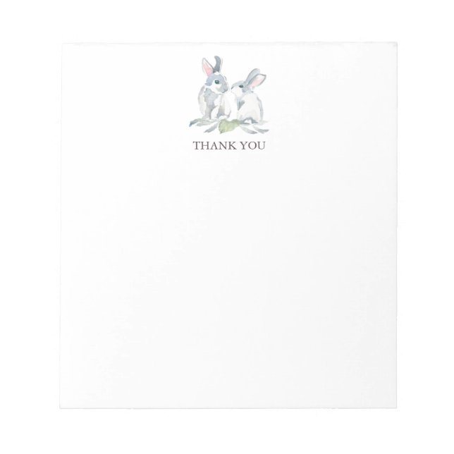 Vår Bunny Personlig Stationery Tack Anteckningsblock (Framsida)