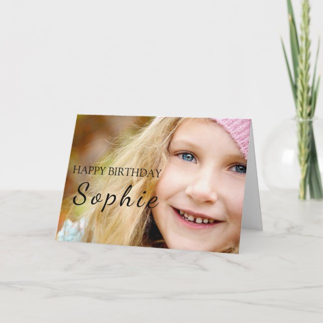 Vår Bunny Princess Turns 5! Cute Birday Card Tack Kort (Framsida)