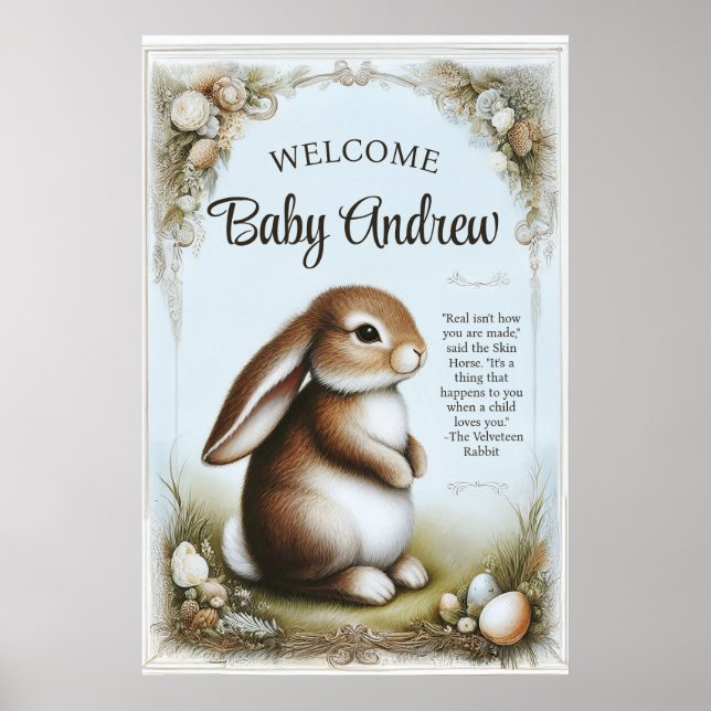 Vår Bunny Rabbit i Pastels Poster (Framsidan)