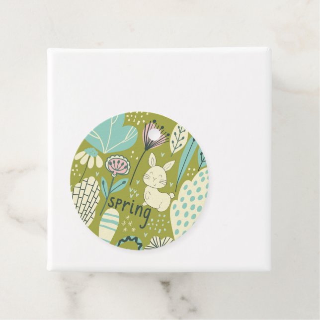 Vår Bunny Rabbit Nature Gåvor Etiketter (På plats)