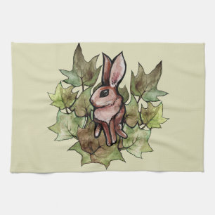 Vår Bunny Rabbit Nature Ivy Kökshandduk