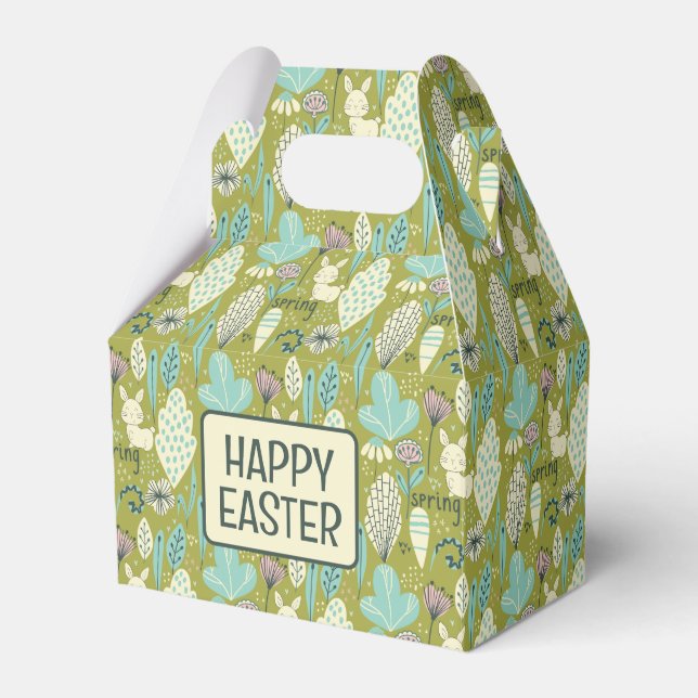 Vår Bunny Rabbit Nature Presentaskar (Framsidan Sidan)