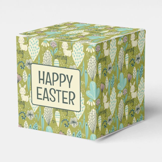 Vår Bunny Rabbit Nature Presentaskar (Framsidan Sidan)