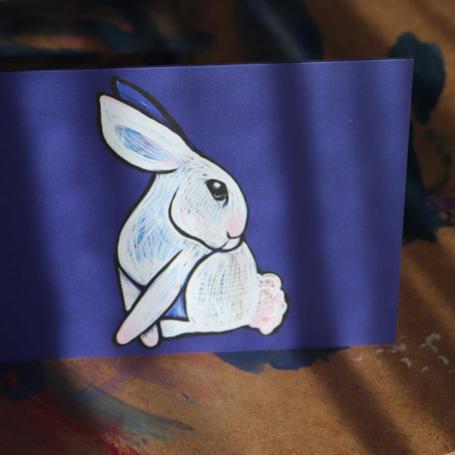 Vår Bunny Rabbit Påsk Ostara Kort (Skapare uppladdad)