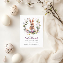 Vår Bunny Wandech Påsk Brunch Helgdag Inbjudningar